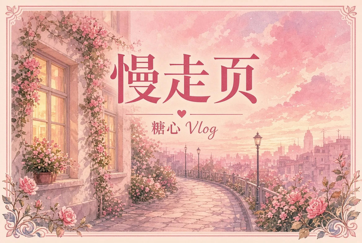慢走页原创插画